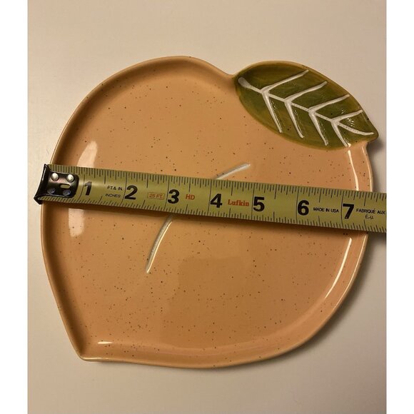 Urban Outfitters UO Home Peach Shaped Fruit Serving Plate Retired Replacement - Picture 2 of 7